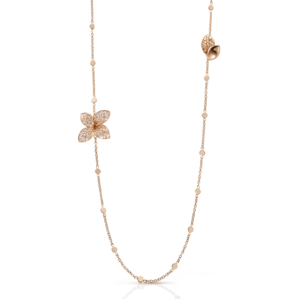 18K ROSE GOLD DIAMOND LONG NECKLACE