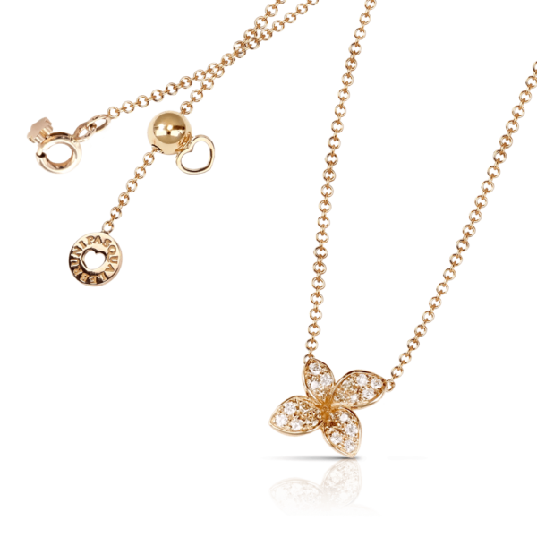 18K ROSE GOLD DIAMOND MINI NECKLACE