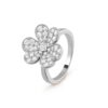18K WHITE GOLD PAVE DIAMOND SMALL RING