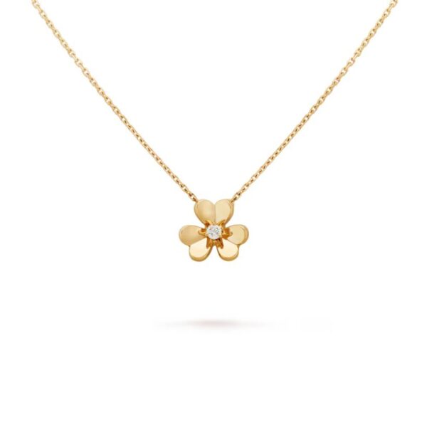 18K YELLOW GOLD DIAMOND MINI NECKLACE