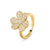 18K YELLOW GOLD PAVE DIAMOND SMALL RING