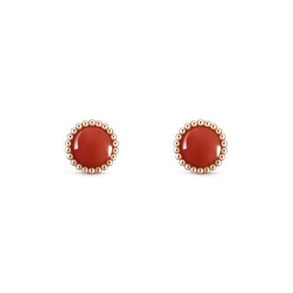 18K ROSE GOLD COULEURS CARNELIAN EARRING