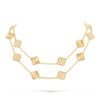 18K YELLOW GOLD 20 MOTIF DIAMOND NECKLACE