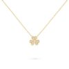 18K YELLOW GOLD PAVE DIAMOND MINI NECKLACE