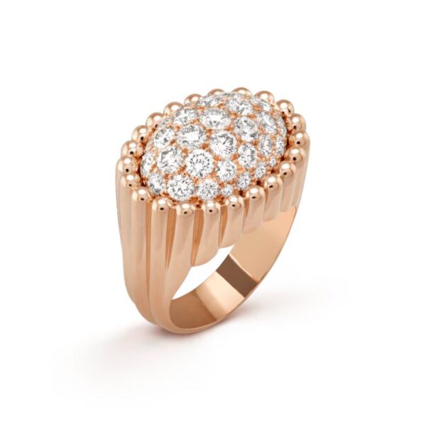 18K ROSE GOLD PAVE DIAMOND RING