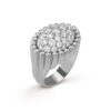 18K WHITE GOLD PAVE DIAMOND RING