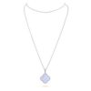 18K WHITE GOLD CHALCEDONY NECKLACE