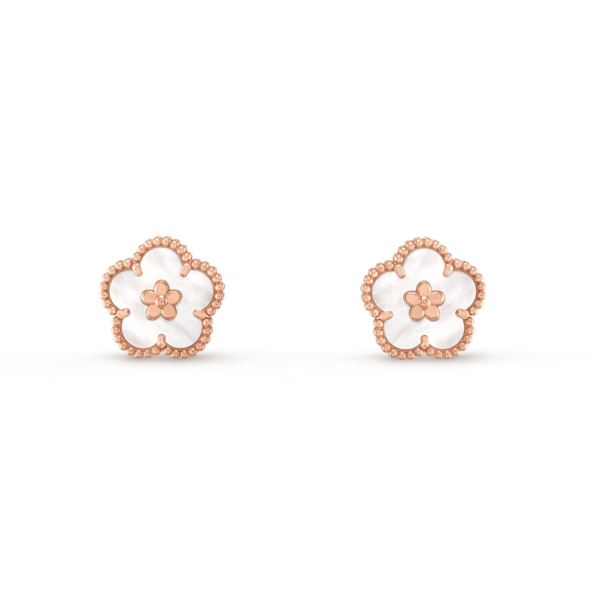18K ROSE GOLD MOTHER OF PEARL EARRING
