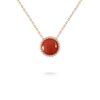 18K ROSE GOLD COULEURS CARNELIAN NECKLACE