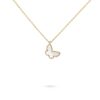 18K YELLOW GOLD MOTHER OF PEARL MINI NECKLACE