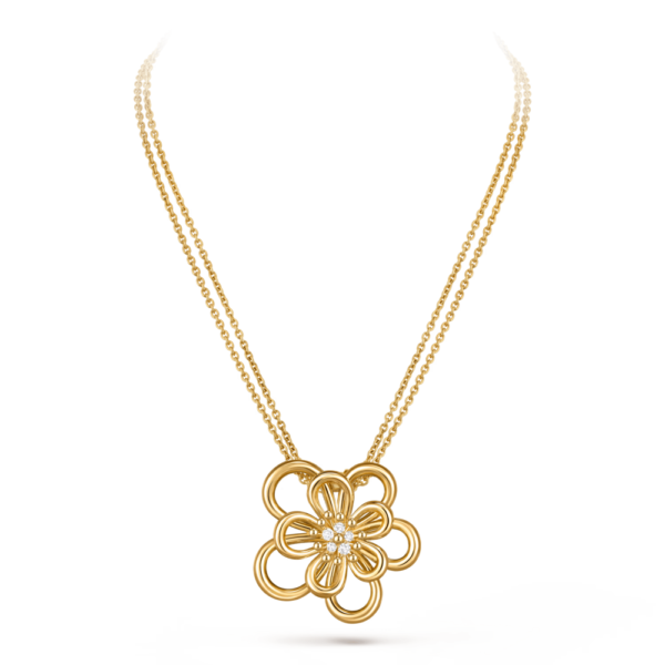 18K YELLOW GOLD DIAMOND NECKLACE