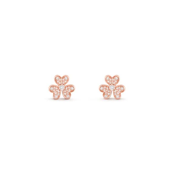 18K ROSE GOLD PAVE DIAMOND MINI EARRING