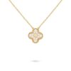 18K YELLOW GOLD 15MM DIAMOND NECKLACE