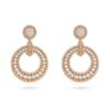 18K ROSE GOLD DIAMOND EARRING