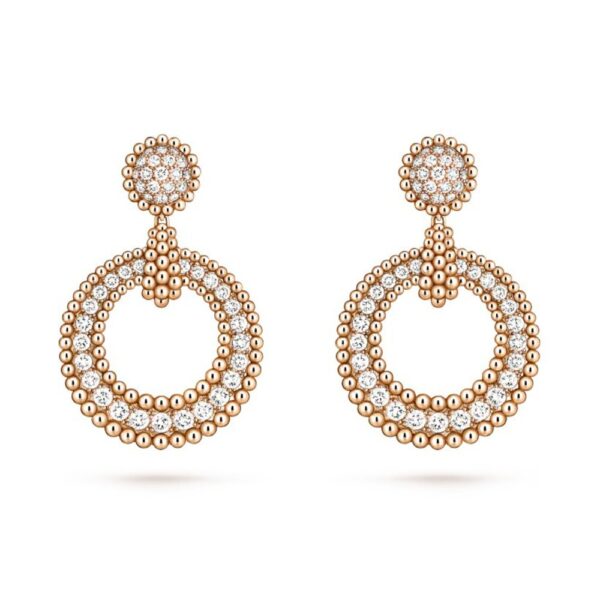 18K ROSE GOLD DIAMOND EARRING
