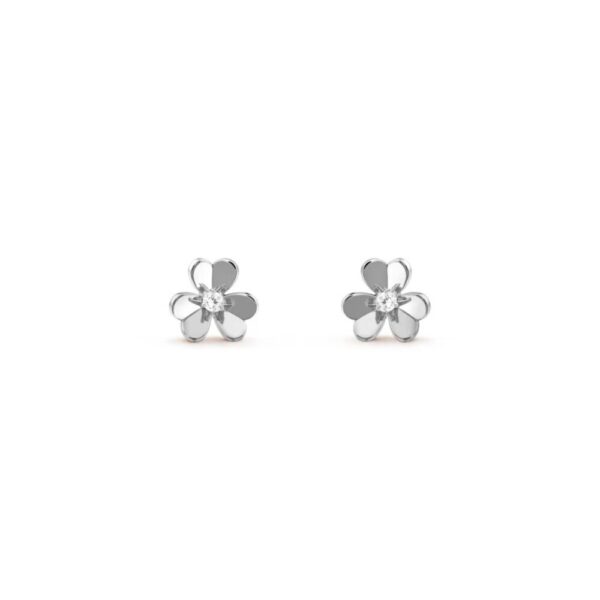 18K WHITE GOLD DIAMOND MINI EARRING