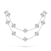 18K WHITE GOLD 20 MOTIF NECKLACE