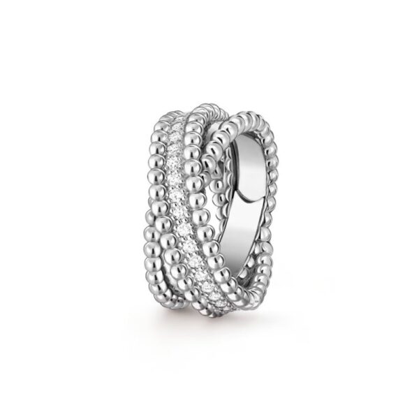 18K WHITE GOLD DIAMOND DUO RING
