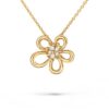 18K YELLOW GOLD DIAMOND NECKLACE