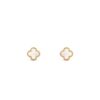 18K YELLOW GOLD MOTHER OF PEARL MINI EARRING