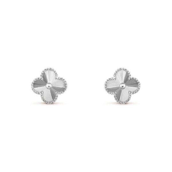 18K WHITE GOLD 15MM EARRING