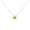 18K YELLOW GOLD EMERALD MINI NECKLACE