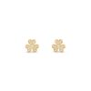 18K YELLOW GOLD PAVE DIAMOND MINI EARRING