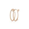 18K ROSE GOLD PEARLS OF GOLD SMALL HOOP EARRING