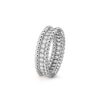 18K WHITE GOLD 1 ROW DIAMOND RING