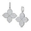18K WHITE GOLD DIAMOND EARRING