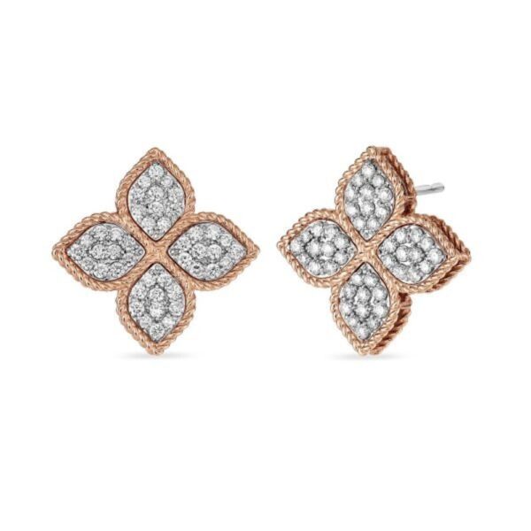 18K ROSE GOLD MEDIUM DIAMOND EARRING
