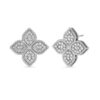 18K WHITE GOLD MEDIUM DIAMOND EARRING