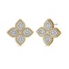 18K YELLOW GOLD MEDIUM DIAMOND EARRING