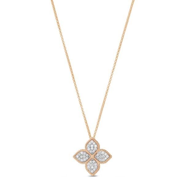 18K ROSE GOLD DIAMOND MEDIUM NECKLACE