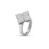 18K WHITE GOLD DIAMOND MEDIUM RING