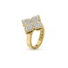 18K YELLOW GOLD DIAMOND MEDIUM RING