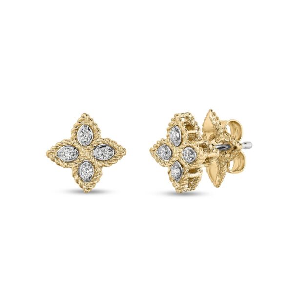 18K YELLOW GOLD DIAMOND MINI EARRING