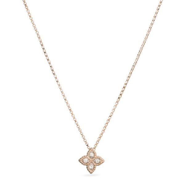 18K ROSE GOLD DIAMOND MINI NECKLACE