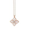 18K ROSE GOLD MOTHER OF PEARL AND DIAMOND NECKLACE