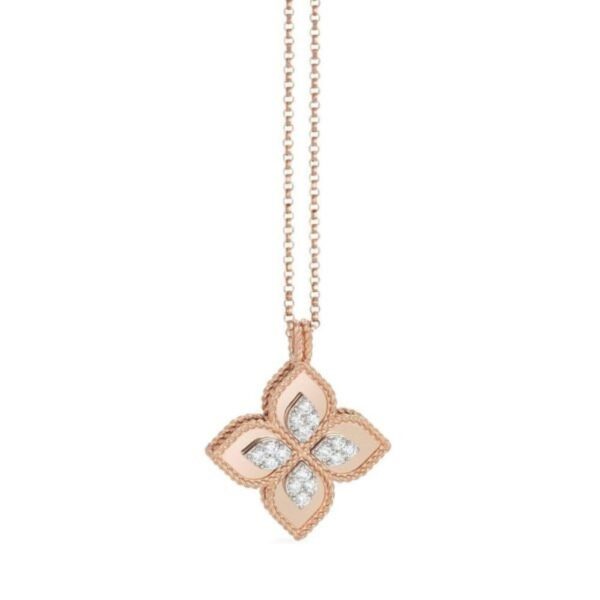 18K ROSE GOLD DIAMOND NECKLACE