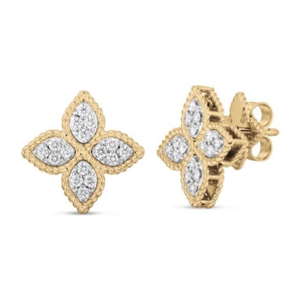 18K YELLOW GOLD DIAMOND SMALL EARRING