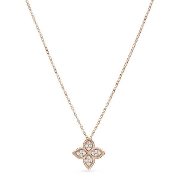 18K ROSE GOLD DIAMOND SMALL NECKLACE