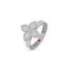 18K WHITE GOLD DIAMOND SMALL RING