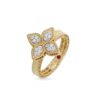 18K YELLOW GOLD DIAMOND SMALL RING