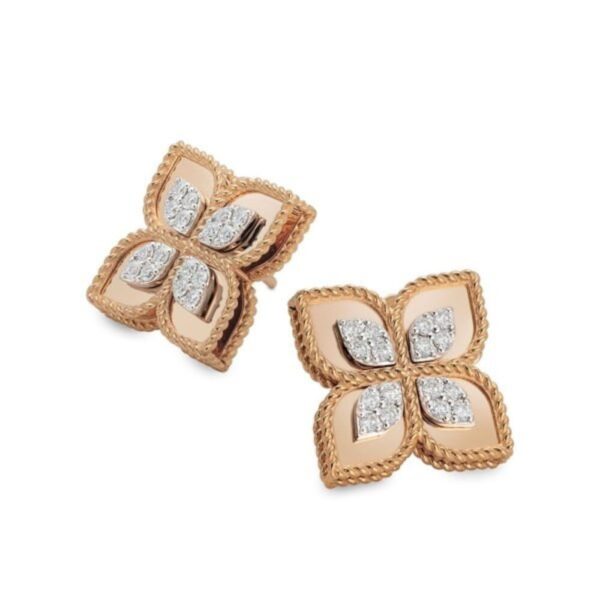 18K ROSE GOLD DIAMOND EARRING