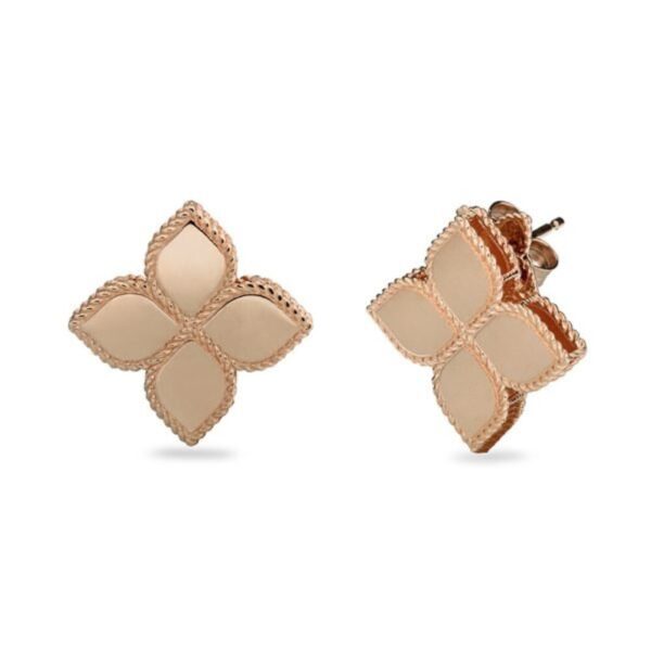 18K ROSE GOLD MEDIUM EARRING