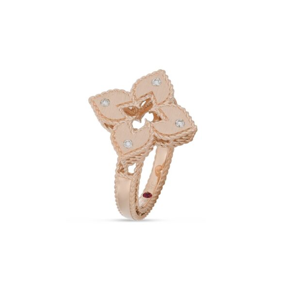 18K ROSE GOLD DIAMOND MEDIUM RING