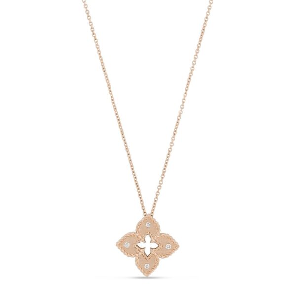 18K ROSE GOLD DIAMOND MEDIUM NECKLACE