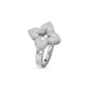 18K WHITE GOLD DIAMOND MEDIUM RING