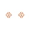18K ROSE GOLD 15MM DIAMOND EARRING